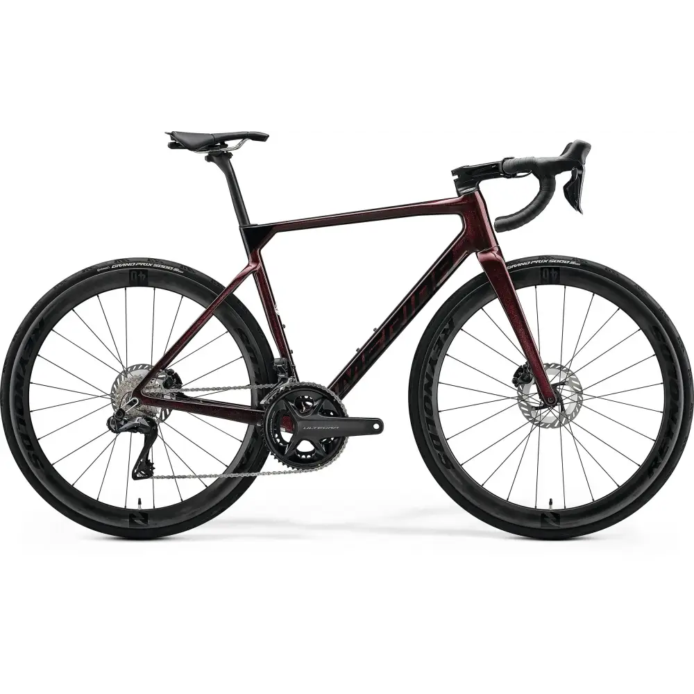 Bici da Corsa Merida Scultura 8000 - Burgundy Red / XS - bici da corsa